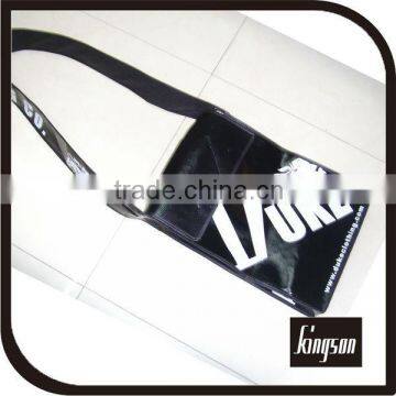 black handle printinged non-woven shopping bag