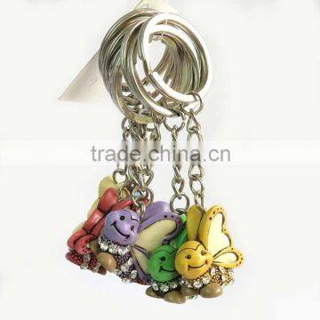 Teddy bear hello kitty keychain best friend keychain