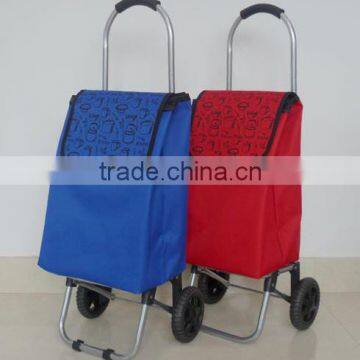 Gift folding grocery shopping carts/Promotional Rolling Folding Shopping Cart /Supermarket foldable shopping handle trolleys