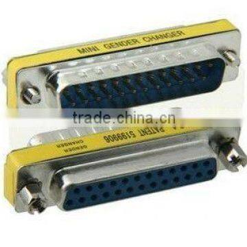 DB25 pin Male-Female Parallel/LPT/Serial RS232 Port Saver/Gender Changer Adapter
