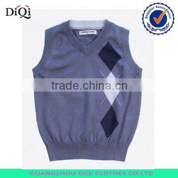 2015 spring and autumn children's boy v-neck knitted sweater vest