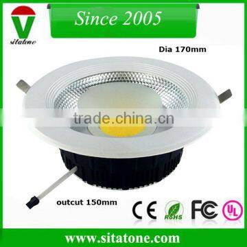 100mm 125mm 170mm 195mm 225mm cob led downlight