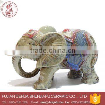 antique ceramic elephant ornaments for gift and craft on sale