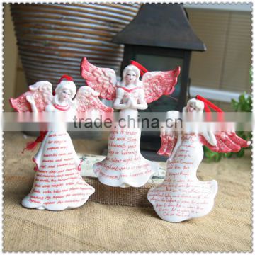 ceramic angel figurine with song angel statue