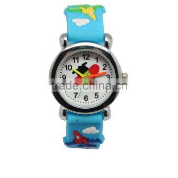 2015 Silicone cartoon children kid's 3D carton fashion custom watch