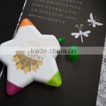 2016 new design star highlighter pen