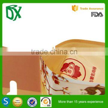 New technology customized printed plastic side gusset bag for food for white sugar packaging with handle hole