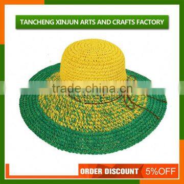 Beautiful Beach Baraid Paper Wide Straw Hat photo-2