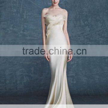 AR-77 Cheap Long Sleeveless longo vestido de noiva sereia Sweetheart White Ivory Champagne Mermaid Bridal Dress