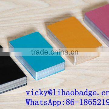 metal business card blank anodized aluminum cards