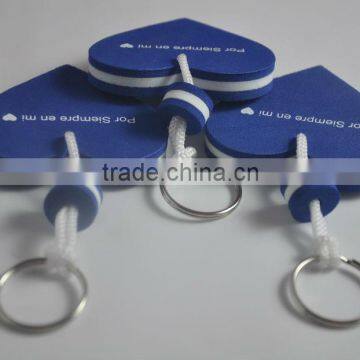 Custom heart shaped eva key chain,custom shape floated keychains, eva keychains