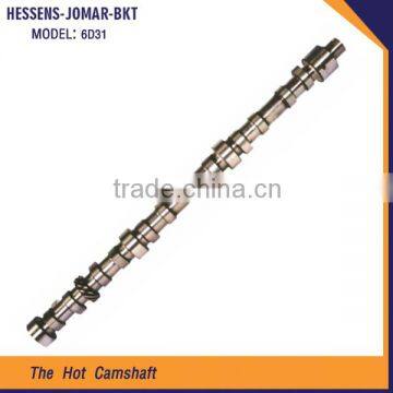 Factory supply all kinds of excavator camshaft with best price 6D31