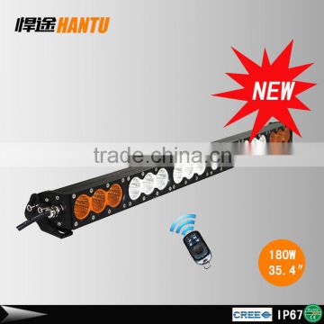 2015 HOTTEST!!! 10w single row led light bar 180W amber led light bar with wireless remote control