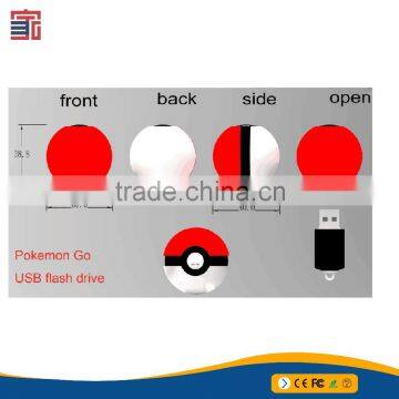 2016 Popular Game Pokemon Go Ball USB Flash drive