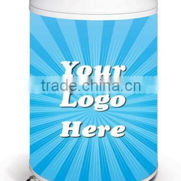 Faoming door can cooler frozen party cooler with wheels for beverage promotion