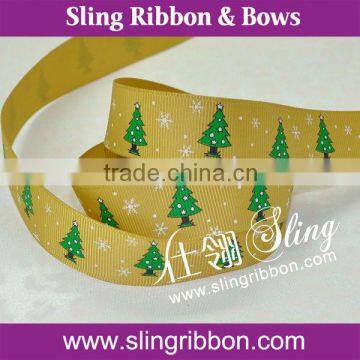 Hot Selling Grosgrain Christmas Celebrate It Ribbon