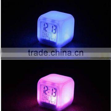 Hot Selling 7 Color Changing Led Digital Alarm Clock photo-6