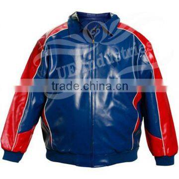 leather varsity jacket