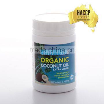 Virgin Coconut Softgel Capsules Australian made export standard