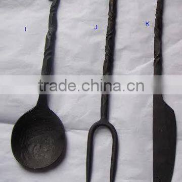 Handmade Carbon knive fork spoon