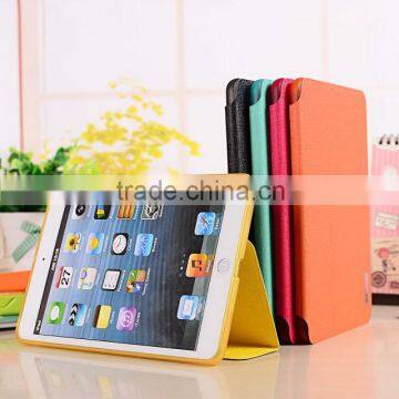 New arrival leather tablet case for ipad mini 2 Full protective skin cover case
