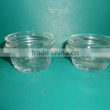 50ml clear glass caviar jar