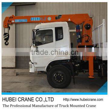 brand new high quality best price 3.2T 5T 6.3T 8T 10T 12T 14T 16T 18T 20T telescopic boom lorry mounted crane
