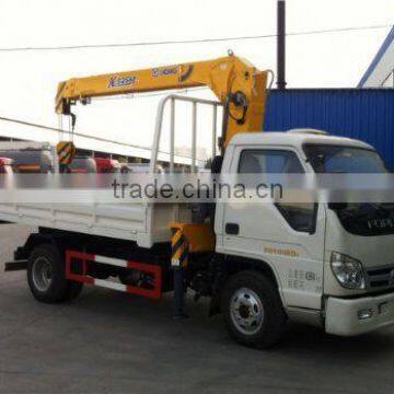 mini telescopic crane on truck, SQ5S3, truck mounted crane with hydraulic boom