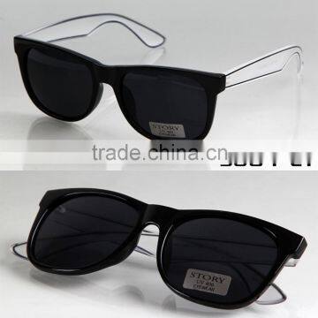 FDA CE Certification Transparent Temple Custom Logo Sunglasses Own Logo Sunglasses
