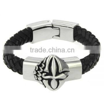 Alibaba Novelty Energy Leather Silicon Charm Bracelet 2016