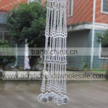 New Style Home Decor Acrylic Crystal Round Faceted and Quared Bead Curtains for Room Divider