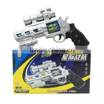 Plastic gun laser and sound gun toys for boys