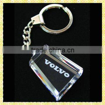 Exquisite Glass Car Logo Keychain For Auto Exhibition Glass Gifts