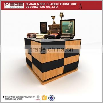 Unique Design Wooden Lockable Counter Display For Clothes