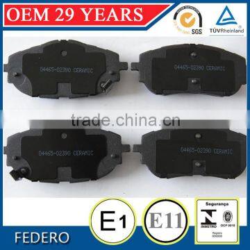 sapre parts 04465-02390 CERAMCI FRONT BRAKE PADS FOR TOYOTA