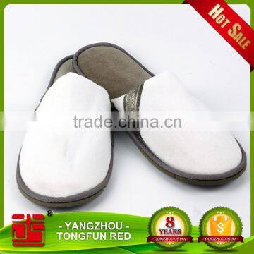 Terry Velvet Customized Logo High Quality Disposable Hotel Slippers