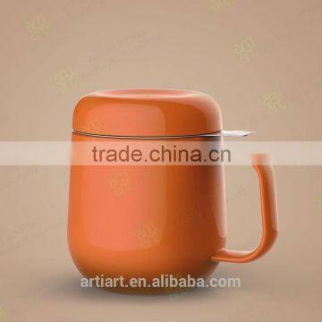 hot sell ceramic tea mug with ifuser