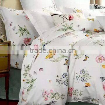 100 Polyester Brushed Microfiber Pigment Printed Bedding Set,Microfiber Duvet Cover Set