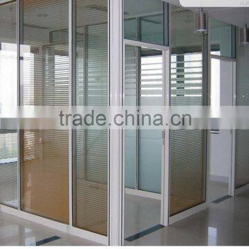 Aluminium material office partition glass partition wall use fo partition wall