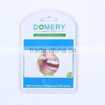 Promotion price credit card dental floss 30M with individual pack