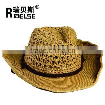 men paper straw hat custome hat for men cowboy hat