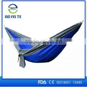 2016 High quality lightweight double nylon hammock with tree straps