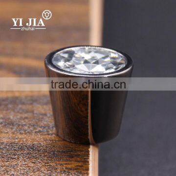 5/6 Inch Barrel Shape Clear Crystal Knob With Zinc Base photo-2