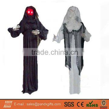 OVERSIZED red led eyes Hanging halloween reaper prop Haunted PROP