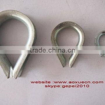 European type thimble, wire rope thimble, heart shape ring for wire rope