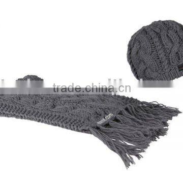 designer scarf and hat set