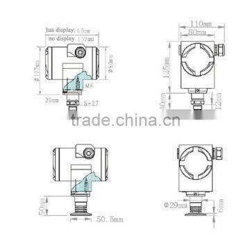 TP-CDAS12 Anti-explosion Sanitary and Hygiene Flat Diaphragm Pressure Transmitter With Date Display photo-2