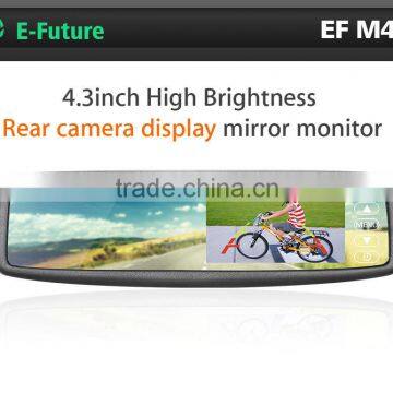 car mirror monitor 4.3" rear view mirror car monitor, 4.3" universal car mirror, clip on type