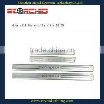 4pcs chrome door sill for corolla altis 03~05