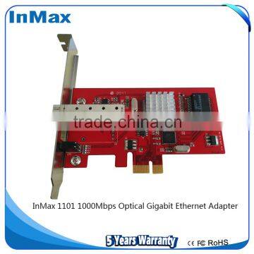 Fiber NIC with 1000Mbps, Fiber Ethernet card LC or SC, InMax 1101